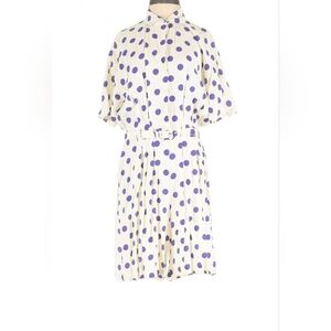 Polka Dot Paris Sport Club Romper with Belt